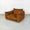 Modern Italian Brown Suede Marenco Armchair attributed to Mario Marenco for Arflex, 1970s 3