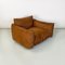 Modern Italian Brown Suede Marenco Armchair attributed to Mario Marenco for Arflex, 1970s 5
