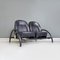 Modern English Black Leather and Metal Rover Sofa by Ron Arad for One Off Ltd, 1981 6