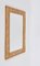Mid-Century Italian Rectangular Framed Mirror in Bamboo and Woven Rattan Frame, 1960s 4