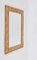 Mid-Century Italian Rectangular Framed Mirror in Bamboo and Woven Rattan Frame, 1960s, Image 4