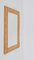 Mid-Century Italian Rectangular Framed Mirror in Bamboo and Woven Rattan Frame, 1960s 3