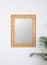 Mid-Century Italian Rectangular Framed Mirror in Bamboo and Woven Rattan Frame, 1960s, Image 2