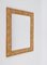 Mid-Century Italian Rectangular Framed Mirror in Bamboo and Woven Rattan Frame, 1960s 11