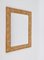 Mid-Century Italian Rectangular Framed Mirror in Bamboo and Woven Rattan Frame, 1960s, Image 11