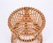 Mid-Centery Italian Bamboo and Rattan Stool from Boncina, 1960s 12