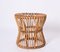 Taburete italiano Mid-Centery de bambú y ratán de Boncina, años 60, Imagen 4
