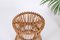 Taburete italiano Mid-Centery de bambú y ratán de Boncina, años 60, Imagen 14