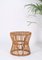 Mid-Centery Italian Bamboo and Rattan Stool from Boncina, 1960s, Image 13