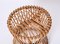 Mid-Centery Italian Bamboo and Rattan Stool from Boncina, 1960s 8