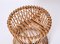 Mid-Centery Italian Bamboo and Rattan Stool from Boncina, 1960s, Image 8