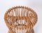 Mid-Centery Italian Bamboo and Rattan Stool from Boncina, 1960s 6