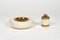 Ashtray and Lighter in Ceramic and Brass attributed to Tommaso Barbi, Italy, 1970s, Set of 2, Image 3