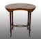 Antique English Eduardian Side Table in Precious Exotic Woods, 19th Century, Image 1