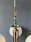 Mid-Century White Opaline Glass Lamp with Chrome Frame, 1970s, Image 10