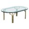 Gilded Iron Faux Bamboo Coffee Table from Maison Bagues 1