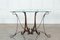 Iron Leather Console Table in the style of Jacques Adnet 3