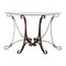Iron Leather Console Table in the style of Jacques Adnet 1