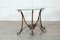 Iron Leather Console Table in the style of Jacques Adnet 4