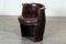 Oak & Leather Whiskey Barrell Chair, 1920s 4