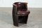 Oak & Leather Whiskey Barrell Chair, 1920s, Image 2
