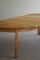 Mid-Century Danish Round Dining Table in Oak with Three Extensions, 1960s, Image 7