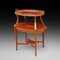 Edwardian Side Table with Shelf in Mahogany and Satinwood, 1890s 1