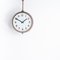 Horloge d'Usine à Double Face de Récupération par English Clock Systems, 1940s 2