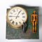 Horloge Murale Industrielle en Laiton par Magneta London, Royaume-Uni 14