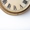 Horloge Murale Industrielle en Laiton par Magneta London, Royaume-Uni 11