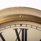 British Industrial Brass Wall Clock by Magneta London 7