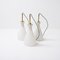 Vintage Opaline Church Pendant Lights Trio, 1960s 7