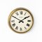 Grande Horloge d'Usine Vintage en Laiton par Megneta, 1930s 1