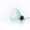 Industrial Blue Prismatic Glass and Cast Iron Pendant Lights by Holophane, 1890s, Image 15