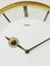 Reloj de mesa Kienzle alemán Mid-Century de latón, años 50, Imagen 8