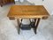 Vintage Sewing Machine Table in Pine 16