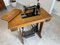 Tavolo vintage per macchina da cucire in legno di pino, Immagine 2