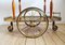 Neoclassical Serving Cart in Metal and Wood 10