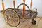 Neoclassical Serving Cart in Metal and Wood 3