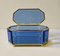 Blue Glass Box attributed to Pietro Chiesa for Fontana Arte, 1950s 3