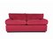 Crimson Alcantara Two-Seater Sofas by Piero Ranzani for Elam, 1960s, Set of 2 4