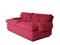 Crimson Alcantara Two-Seater Sofas by Piero Ranzani for Elam, 1960s, Set of 2 5