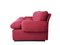 Crimson Alcantara Two-Seater Sofas by Piero Ranzani for Elam, 1960s, Set of 2, Image 2