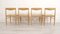 Vintage Oak Dining Chairs by H.W. Klein for Bramin, 1950s, Set of 4 8