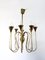 8-Arm Brass Chandelier attributed to Guglielmo Ulrich, Italy, 1940s, Image 1