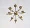 8-Arm Brass Chandelier attributed to Guglielmo Ulrich, Italy, 1940s 3