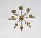 8-Arm Brass Chandelier attributed to Guglielmo Ulrich, Italy, 1940s, Image 3