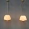 Opaline Glass Pendant Lamps from Gispen, 1930s, Set of 2 3