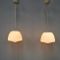 Opaline Glass Pendant Lamps from Gispen, 1930s, Set of 2, Image 3
