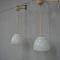 Opaline Glass Pendant Lamps from Gispen, 1930s, Set of 2 13